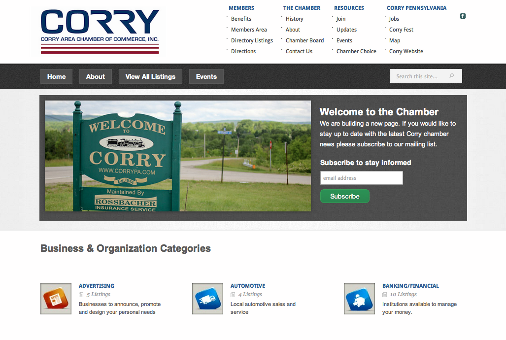 Corry Chamber Site